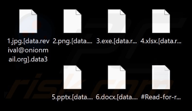 Files encrypted by Data ransomware (.data3 extension)