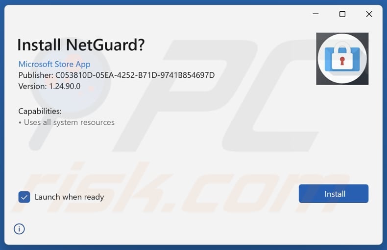 NetGuard PUA installation setup