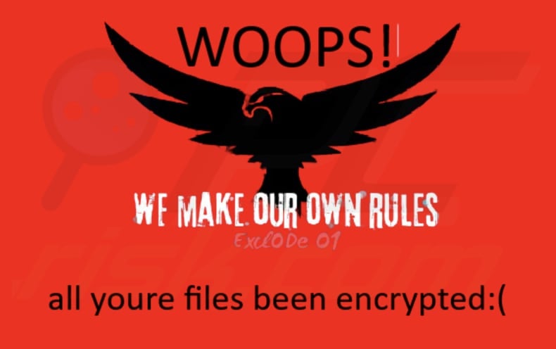 Optimus ransomware wallpaper