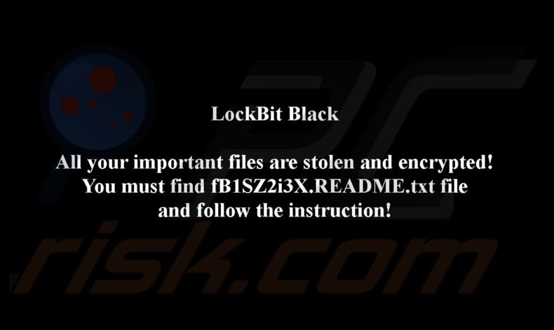 SuperBlack ransomware wallpaper