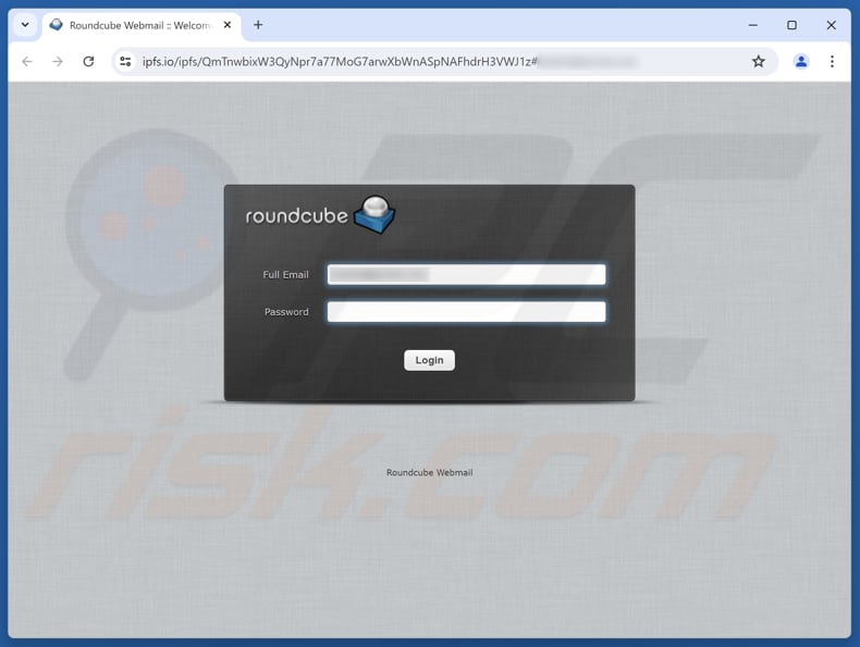 ICANN Client Error Email Scam fake login site