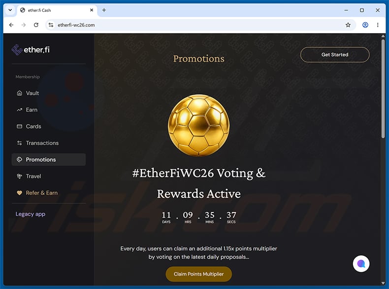EtherFiWC26 Voting Rewards Scam scam