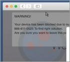 Your Device Has Been Blocked Scam (Mac)