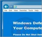 Windows Defender Alert Scam
