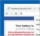 Your Battery Is Damaged By Viruses POP-UP Scam