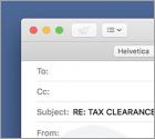 Tax Clearance Certificate Email Virus