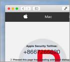 VIRUS ALERT FROM APPLE POP-UP Scam (Mac)