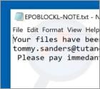 Epoblockl Ransomware