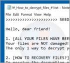 SEED LOCKER Ransomware