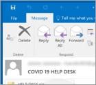 COVID 19 HELP DESK Email Virus