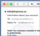 You Received A Transfer In The Amount Email Scam