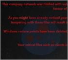 Company Network Was Riddled Ransomware