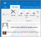 DHL Failed Delivery Notification Email Virus