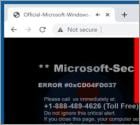 Microsoft Security Essentials Alert POP-UP Scam