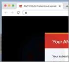 Your ANTIVIRUS Subscription Has Expired POP-UP Scam