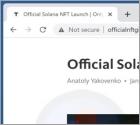 Official Solana NFT Launch POP-UP Scam