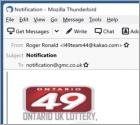 Ontario UK Lottery Email Scam