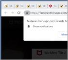 Fasterantiviruspc.com Ads