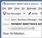 Payment Remittance Advice Email Virus