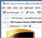 UPS Custom Permit Email Scam