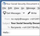 Social Security Account Missing Information Email Scam