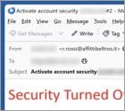 Security Turned Off Email Scam