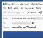 Urgent Server Warning Email Scam