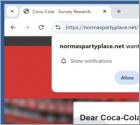 Coca Cola Survey POP-UP Scam