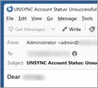 You Have Pending UNSYNC Messages Email Scam