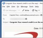 Capital One - Your Reward Credit Is On The Way Email Scam