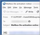 Domain Service Sent A De-activation Notice Email Scam