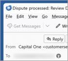 Capital One - Disputed Payment Posted To Your Account Email Scam