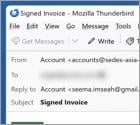 Signed Invoice Email Scam