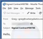 Scan Contract Email Scam