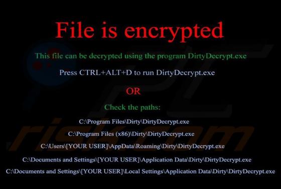 DirtyDecrypt Ransomware