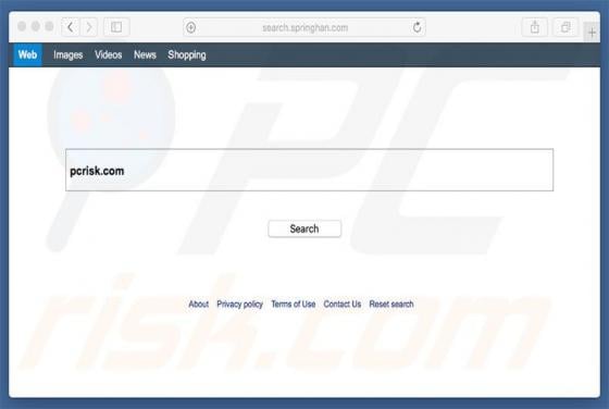 Search.springhan.com Redirect (Mac)