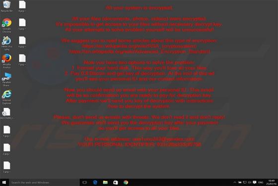 One1uno243@yandex.com Ransomware