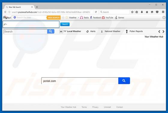 Search.yourweatherhub.com Redirect
