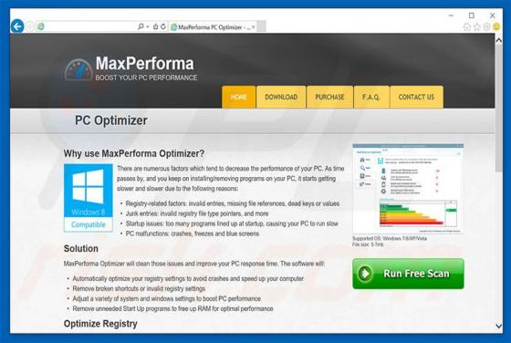 MaxPerforma Unwanted Application