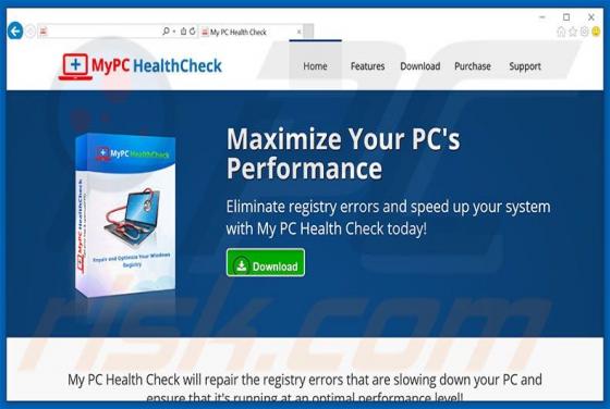 MyPC HealthCheck Unwanted Application