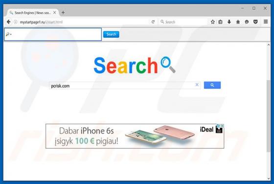 Mystartpage1.ru Redirect