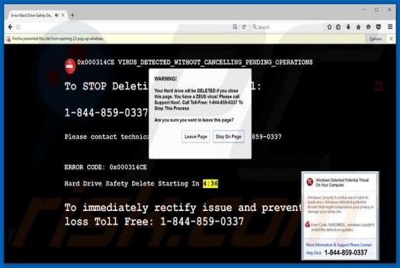 You Have A ZEUS Virus Scam