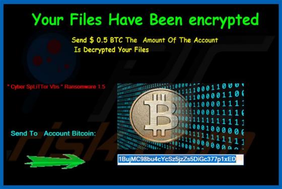 Cyber SpLiTTer Vbs Ransomware