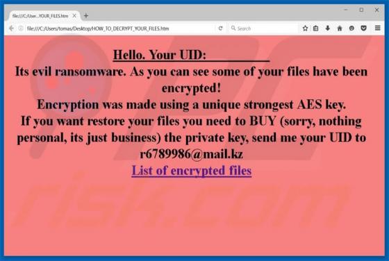 Evil Ransomware