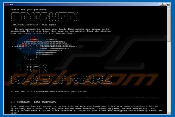 Lick Ransomware