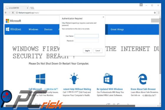 Windows Firewall Blocked The Internet Scam