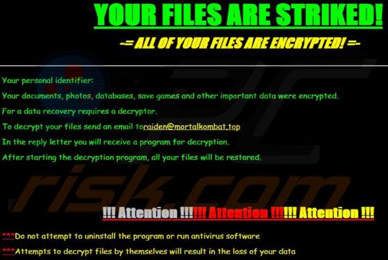 Striked Ransomware
