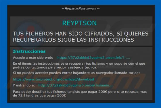 Reyptson Ransomware