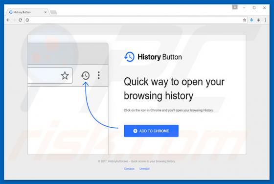 History Button Adware