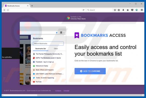 Bookmarks Access Adware